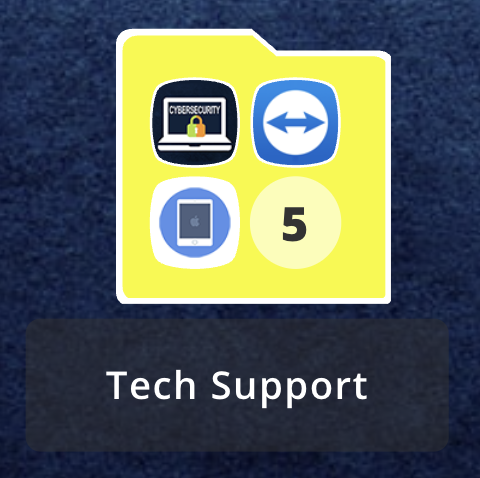 Yellow Tech Support Folder